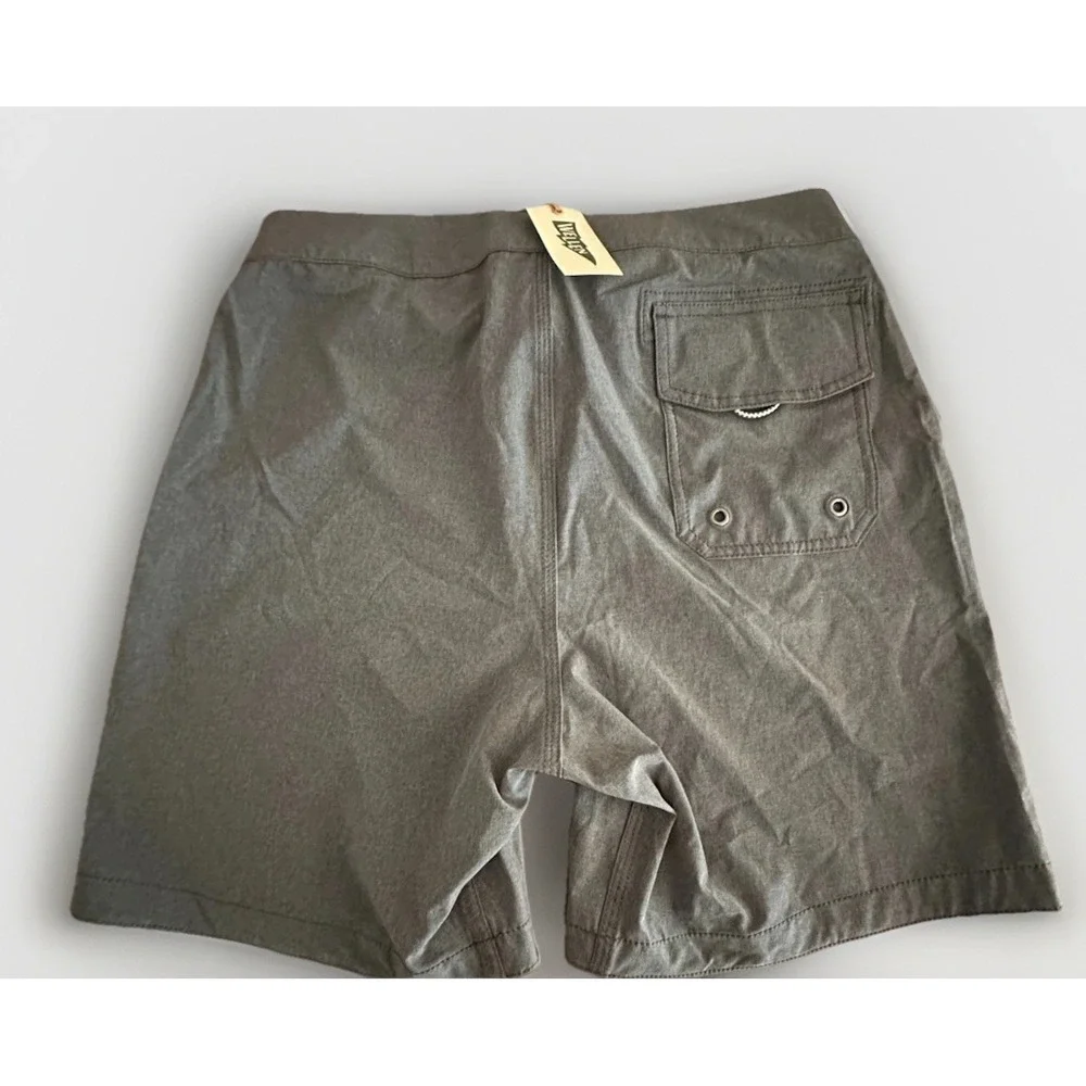 Wellen‎ Board Shorts NWT Mens 29 Gray Surf Swim Trunks 7 Inseam Unlined